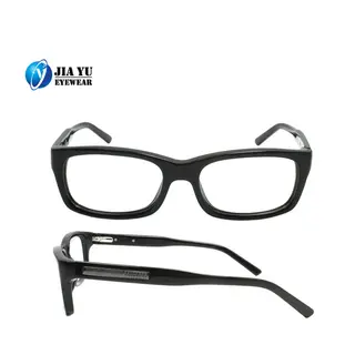 Custom Logo Black Trendy Acetate Square Optical Frame